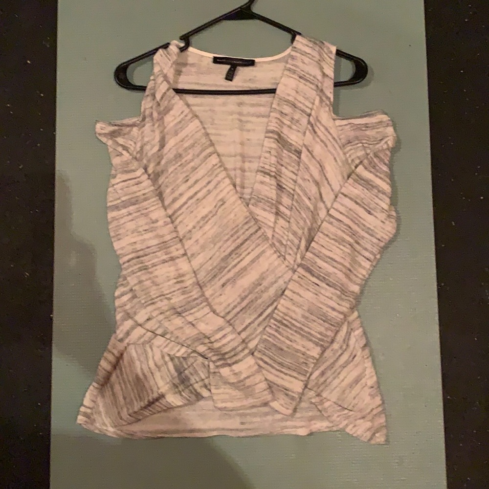 Cold shoulder sweater